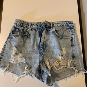 Denim shorts